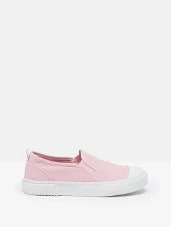 Hot Joules Kids' Peasy Slip On Plimsolls Pink