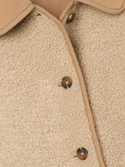 Hot Joules Kids' Sadie Borg Fleece Jacket Natural