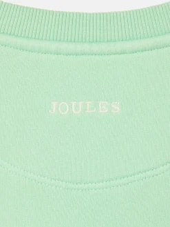 Discount Joules Kids' Sundaze Crew Neck Slogan Sweatshirt Green