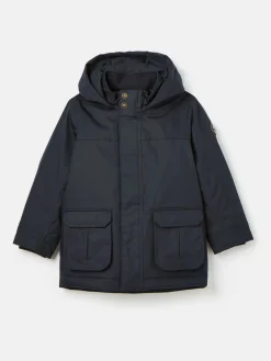 Discount Joules Kids' Ultimate Navy Blue Waterproof Coat with Quilted Lining NavyBlue