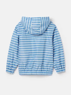 Discount Joules Kids' Windbreaker Blue & White Striped Waterproof Raincoat Blue&WhiteStriped