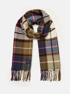 Sale Joules Langtree Green & Pink Scarf Green&Pink