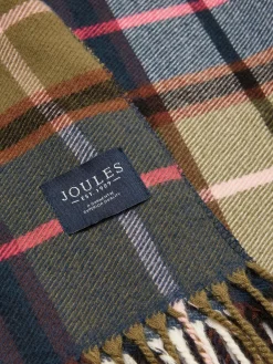 Sale Joules Langtree Green & Pink Scarf Green&Pink