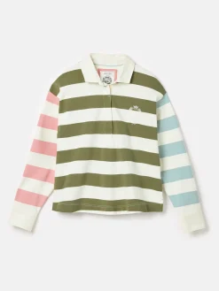 Online Joules Lara Boxy Fit Rugby Shirt Multi