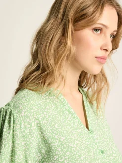 Joules Laurie Viscose Midi Dress Green