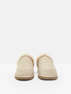 Online Joules Lazydays Fleece Lined Slippers Oatmeal