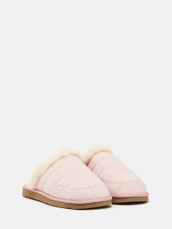 Joules Lazydays Fleece Lined Slippers Pink