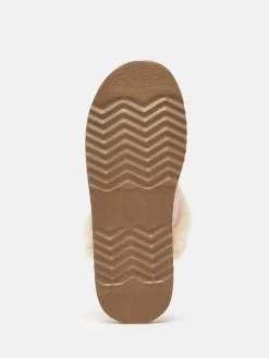 Joules Lazydays Fleece Lined Slippers Pink