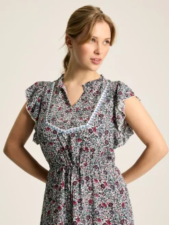 Discount Joules Lillia Tie Waist Tiered Dress Multi