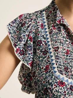 Discount Joules Lillia Tie Waist Tiered Dress Multi