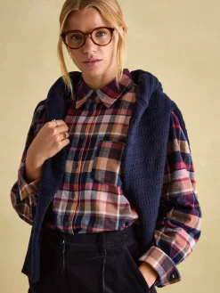 Online Joules Lorena Brushed Shirt Check