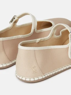 Best Joules Maddison Canvas Mary Jane Shoes Neutral