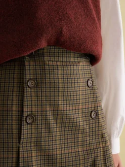 Best Joules Maize Skirt Check