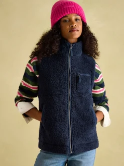 Discount Joules Mallory Navy blue Fleece Gilet Navyblue