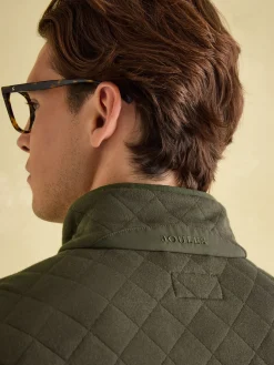 Best Joules Malton Quilted Jersey Pullover Sweatshirt Green