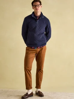 Best Joules Malton Quilted Jersey Pullover Sweatshirt Navy