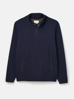 Best Joules Malton Quilted Jersey Pullover Sweatshirt Navy