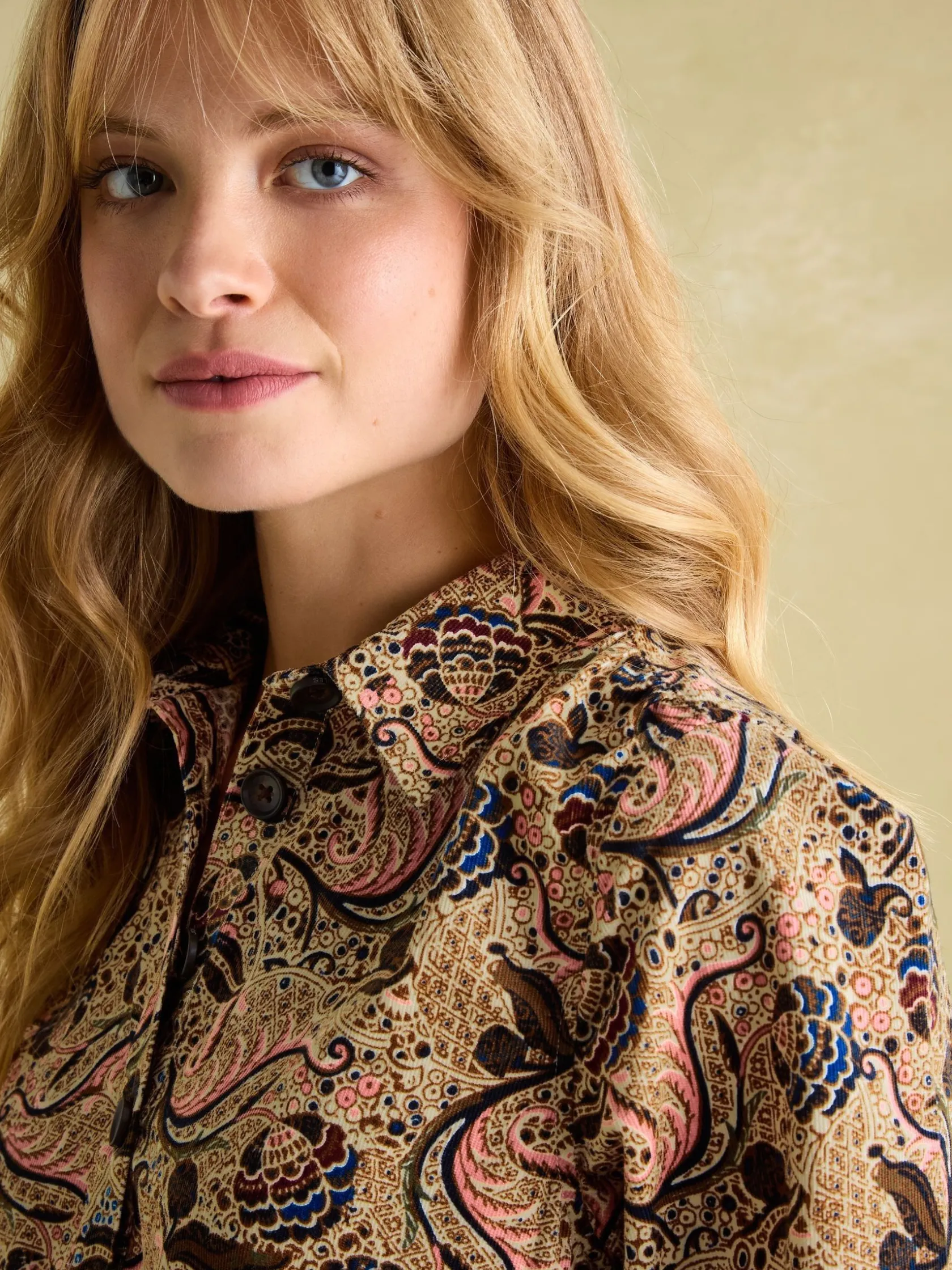 Best Joules Maple Floral Paisley Corduroy Shirt Dress FloralPaisley