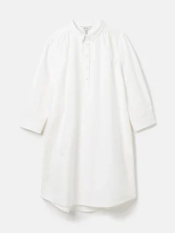 Outlet Joules Marlowe Dress with Shirt/ Nehru Collar White