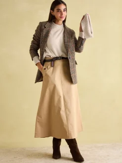 New Joules May Merino Wool Jumper with Detachable Roll Neck Oatmeal