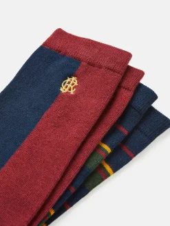 Best Joules Men's Kingsbury 2 Pack Socks (size 7-12) Multi