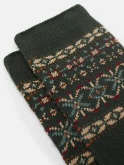 Best Joules Men's Wader Khaki Green Mens Welly Socks KhakiGreen