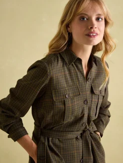 Best Joules Meredith Midi Shirt Dress Check