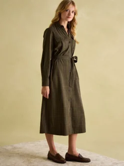 Best Joules Meredith Midi Shirt Dress Check