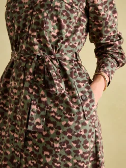 Outlet Joules Meredith Midi Shirt Dress Leopard