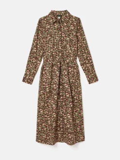 Outlet Joules Meredith Midi Shirt Dress Leopard