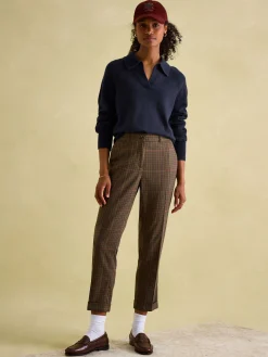 Discount Joules Mia Navy Blue Pointelle Jumper with Open Collar NavyBlue