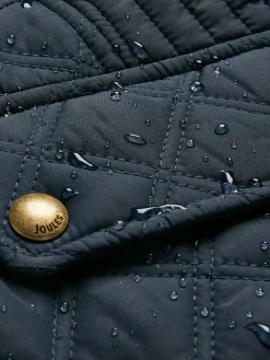 New Joules Minx Navy Blue Showerproof Diamond Quilted Gilet NavyBlue