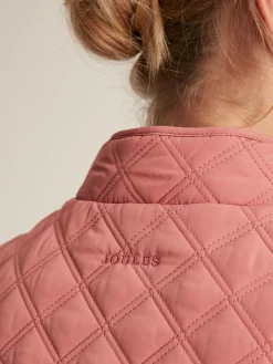 Discount Joules Minx Rose Pink Showerproof Diamond Quilted Gilet RosePink