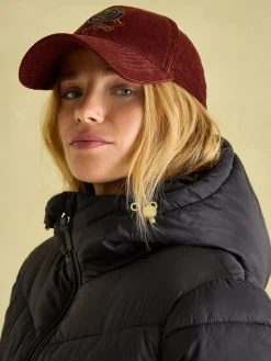 New Joules Moorsdale Mid Length Showerproof Padded Coat Black