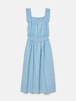 Best Joules Nadia Broderie Sun Dress Blue