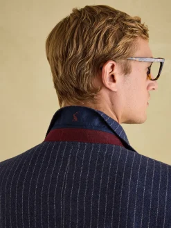 Discount Joules Slim Fit Herringbone Suit Jacket Navy