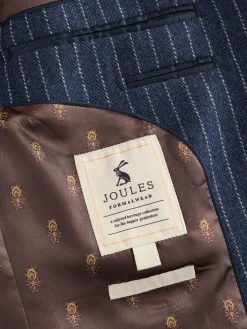 Discount Joules Slim Fit Herringbone Suit Jacket Navy