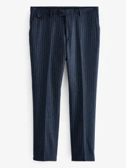 Discount Joules Slim Fit Pinstripe Suit Trousers Navy