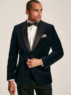 Best Joules Slim Fit Velvet Blazer Navy
