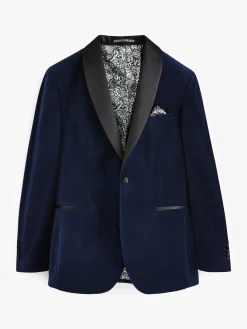 Best Joules Slim Fit Velvet Blazer Navy