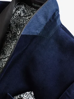 Best Joules Slim Fit Velvet Blazer Navy