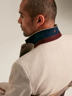 Sale Joules Slim Textured Suit Jacket Neutral