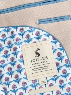Sale Joules Slim Textured Suit Jacket Neutral