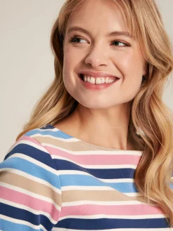 Best Joules New Harbour Multi Striped Boat Neck Breton Top MultiStriped