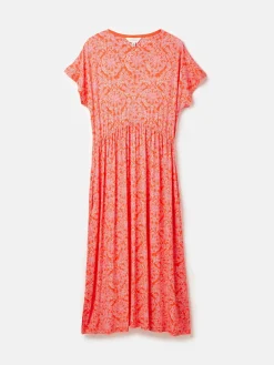 Clearance Joules Nia Jersey V-Neck Beach Dress Pink