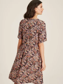 Discount Joules Norah Square Neck Dress Multi