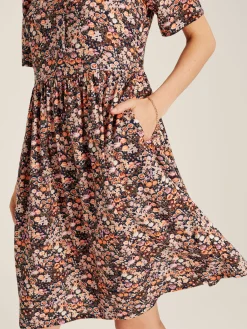 Discount Joules Norah Square Neck Dress Multi