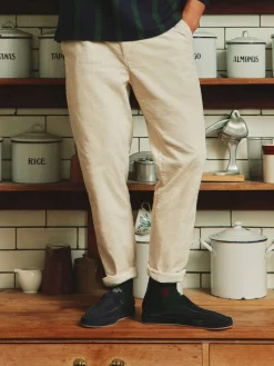 Joules Oaksey Jumbo Cord Trousers Cream