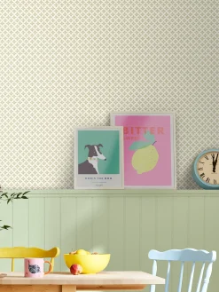 Sale Joules Olive Green Beckett Star 10M Wallpaper OliveGreen