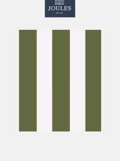Sale Joules Olive Green Harborough Stripe 10M Wallpaper OliveGreen